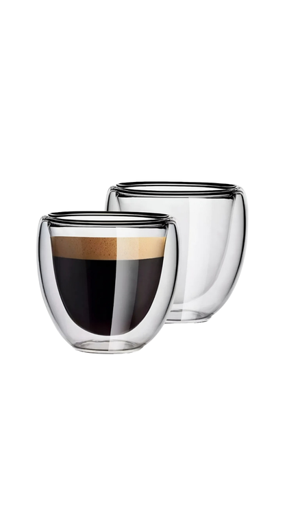 Set 4 Vasos Doble Pared 80 Ml